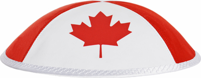 Canada flag kippah